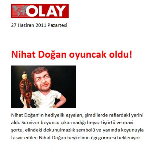 OLAY Gazetesi haberi, 27.06.2011 OLAY Gazetesi haberi, 27.06.2011